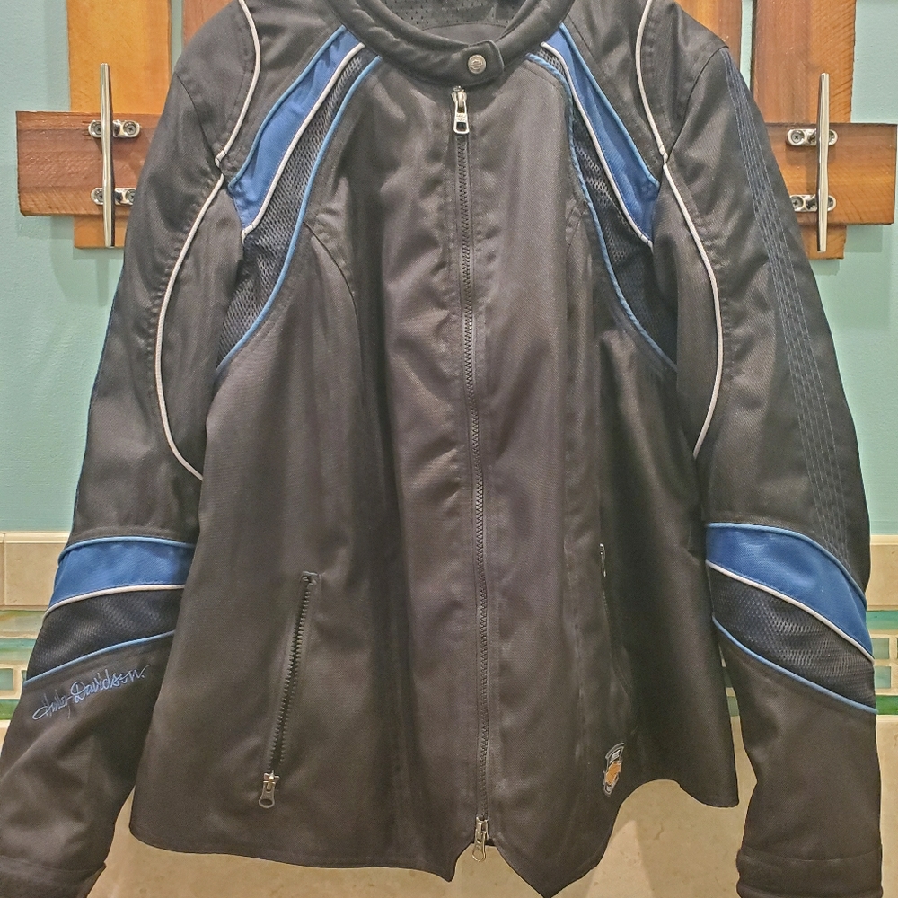 115 Anniversary Harley Davidson Riding Jacket blue